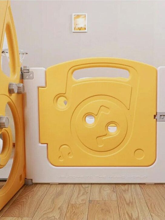 Манеж Kids SUPREME Music 160x160 Yellow с качелями UNIX Kids , арт.  | Фото 3