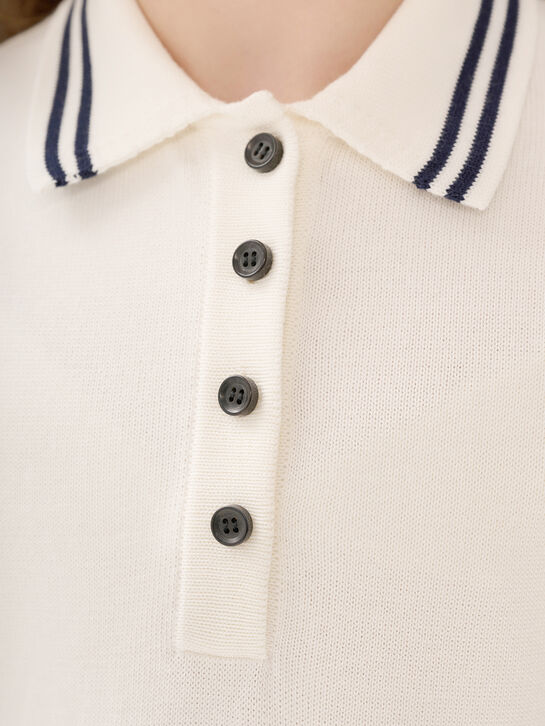 Платье-поло, белое KengLabel , арт.  | Фото 4