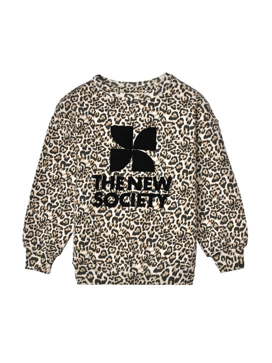 Свитшот с лого, леопардовый The New Society , арт.  | Фото 1