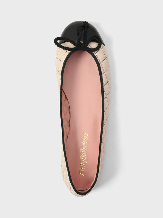 Балетки стеганые с черным носом Pretty Ballerinas , арт.  | Фото 4