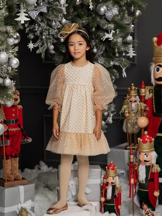 Платье из тюля с золотыми пайетками Eirene , арт.  | Фото 2