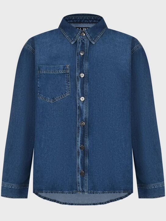 Джинсовая рубашка с карманом на груди ALINE , арт.  | Фото 1