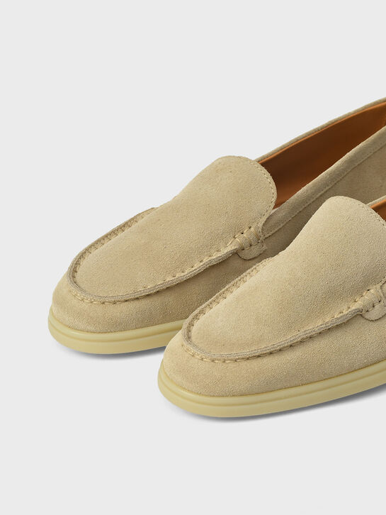 Лоферы замшевые, кремовые Gallucci , арт.  | Фото 6
