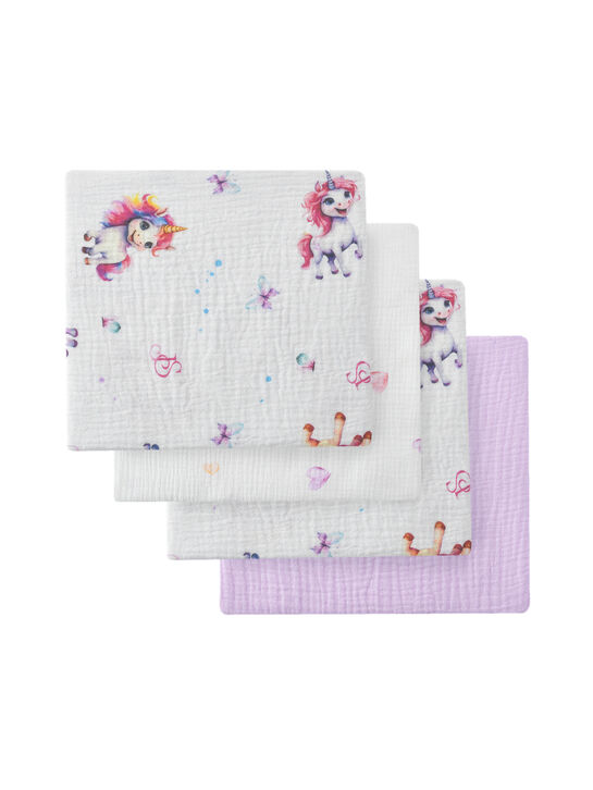 Пеленки-мини из муслина 60x60см, 4 шт Jan&Sofie , арт.  | Фото 1