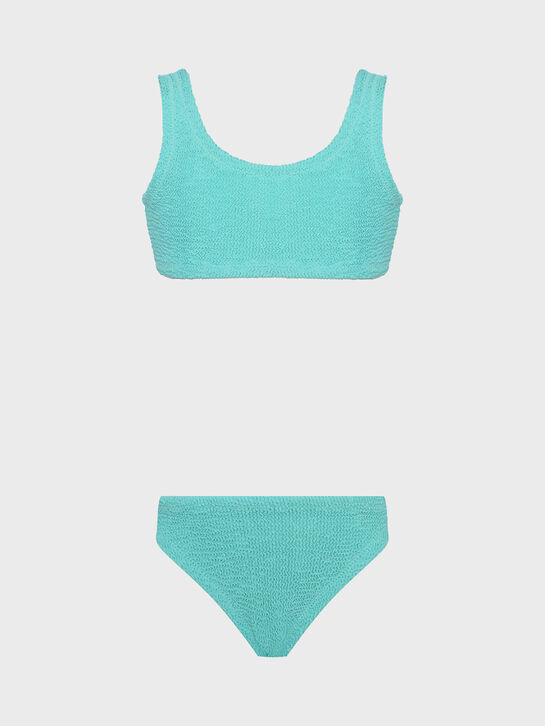 Купальник из жатой ткани, бирюзовый Saint Barth , арт.  | Фото 1