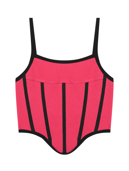 Корсет на тонких бретельках, розовый Dan Maralex , арт.  | Фото 1