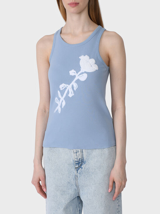Топ с вышивкой, голубой Dorothee Schumacher , арт.  | Фото 3