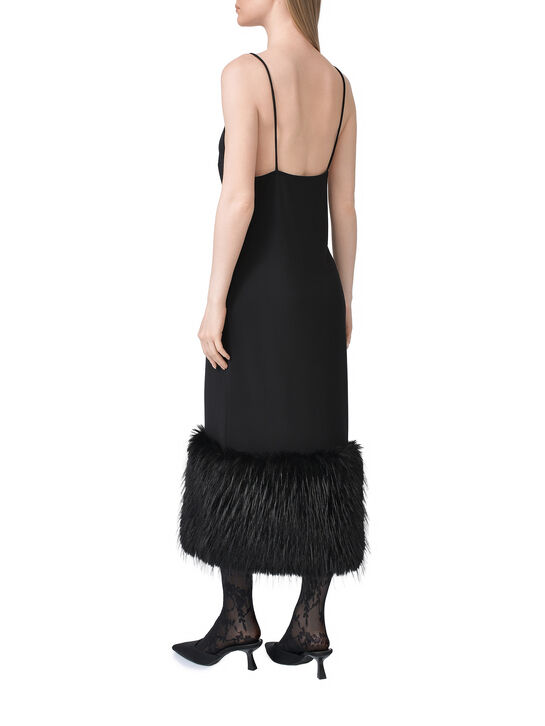 Платье-комбинация с отделкой эко-мехом Flashin , арт.  | Фото 7