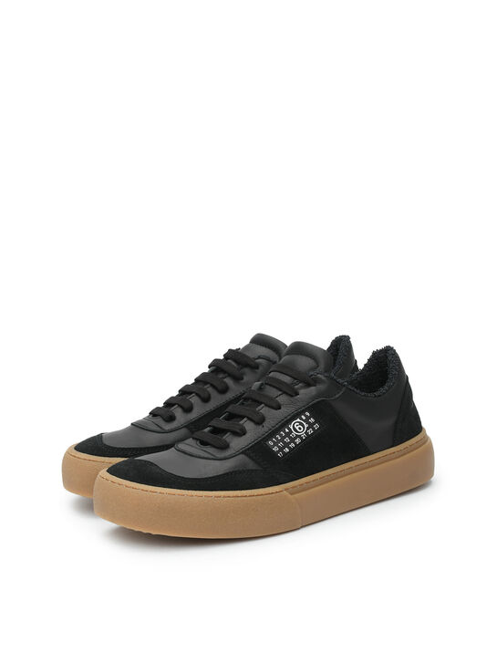 Кеды с белым логотипом, черные MM6 , арт.  | Фото 2