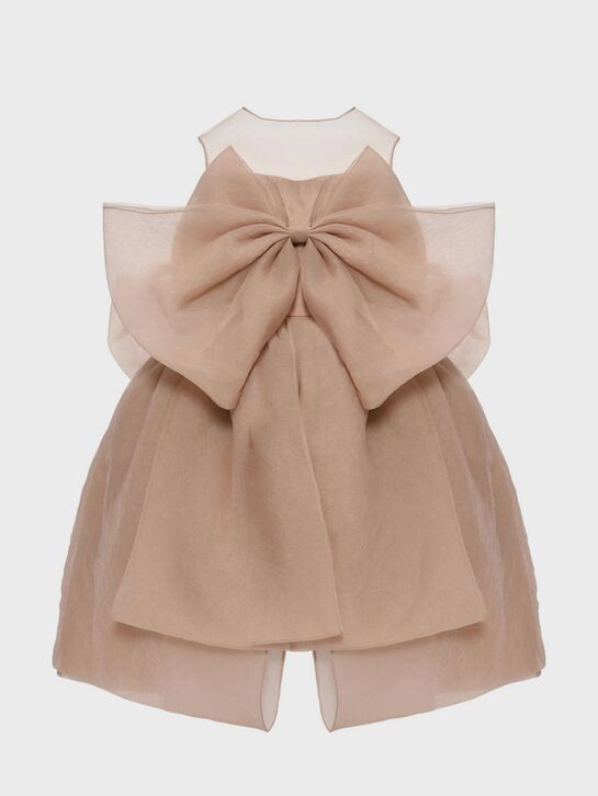 Платье с бантом, бежевое Maison Ava , арт.  | Фото 1