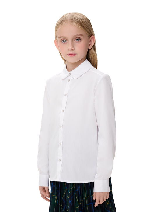 Белая рубашка с длинными рукавами KengLabel , арт.  | Фото 3