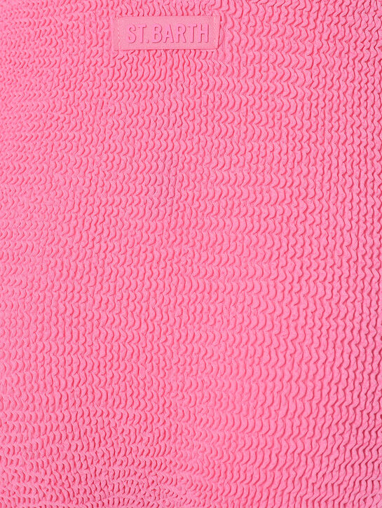 Купальник из жатой ткани, розовый Saint Barth , арт.  | Фото 3