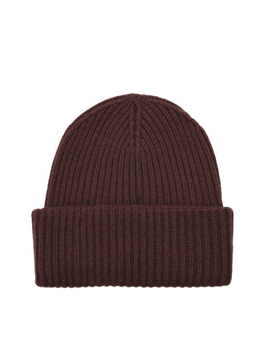 Шапка с лого на отвороте, коричневая Saint Barth , арт.  | Фото 2