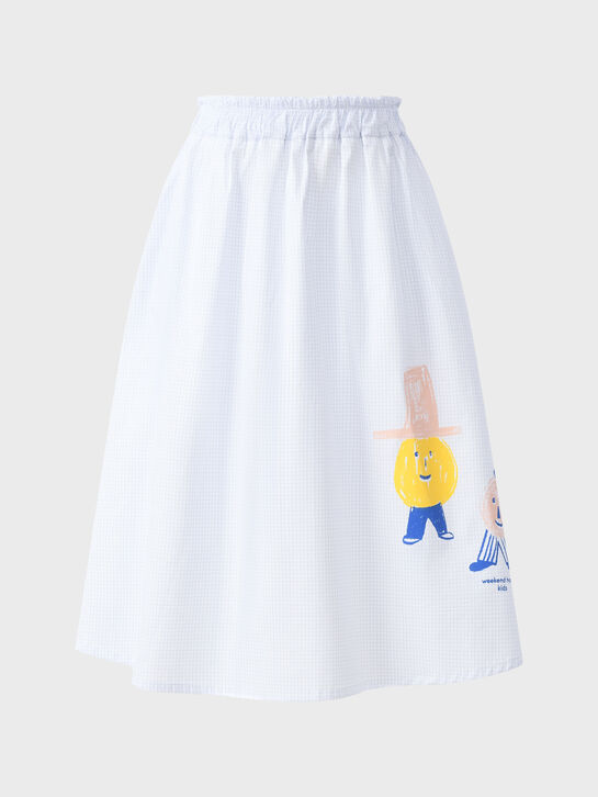 Юбка с принтом, белая Weekend house kids , арт.  | Фото 1