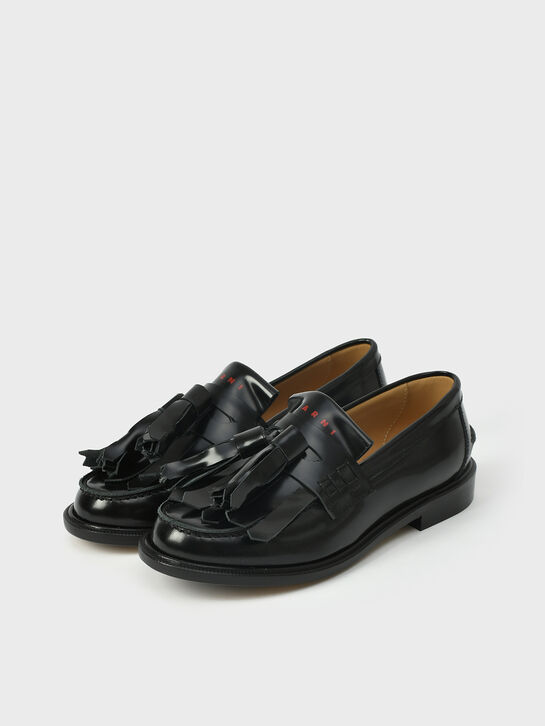 Лоферы с кисточками, черные MARNI , арт.  | Фото 2