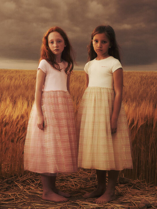 Платье с трикотажным верхом и юбкой из фатина MARNI , арт.  | Фото 2