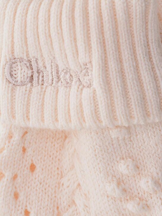 Подарочный набор: шапка, пинетки и варежки, розовый Chloe , арт.  | Фото 7