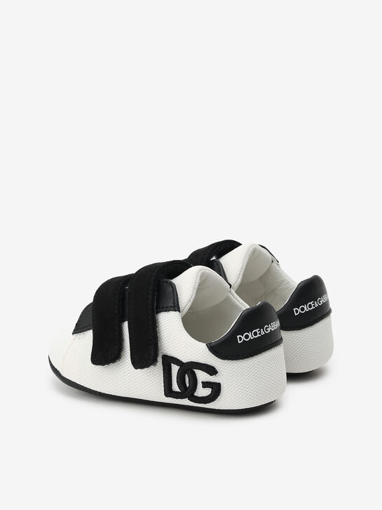 Пинетки-кеды черно-белые с лого Dolce&Gabbana , арт.  | Фото 3