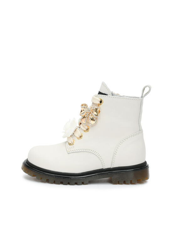 Ботинки с розой и бантом Monnalisa , арт.  | Фото 1