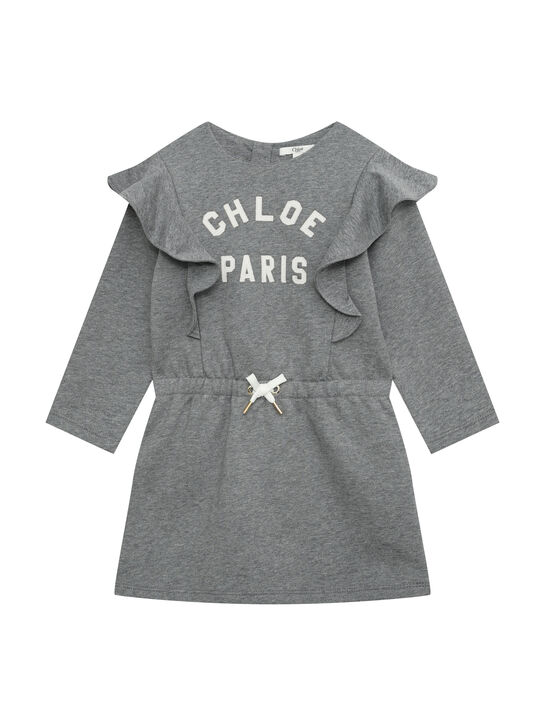 Платье с рюшами на плечах и лого Chloe , арт.  | Фото 1