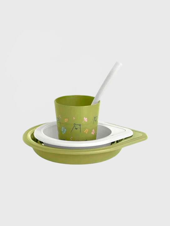 Набор детской посуды от 6 мес+ (тарелка, миска, чашка и ложка) BEARS Suavinex , арт.  | Фото 1