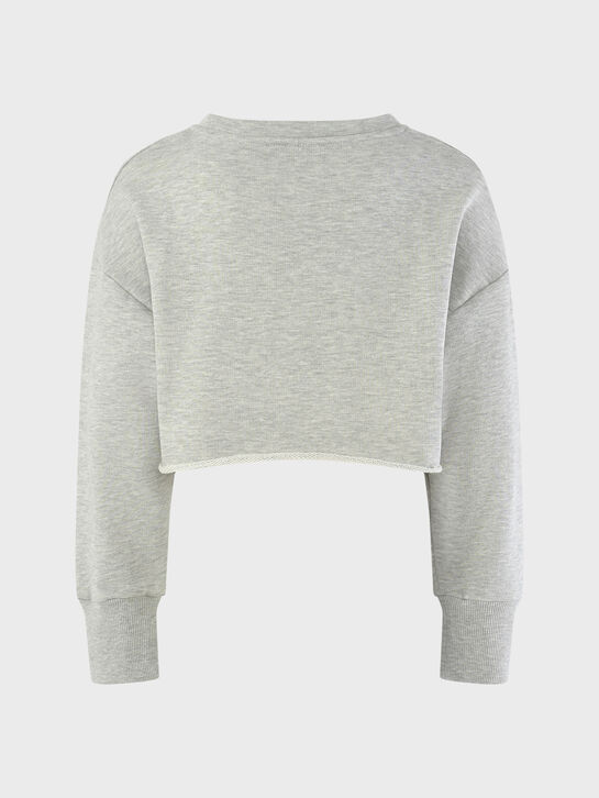 Свитшот укороченный с логотипом, серый Patrizia Pepe , арт.  | Фото 2