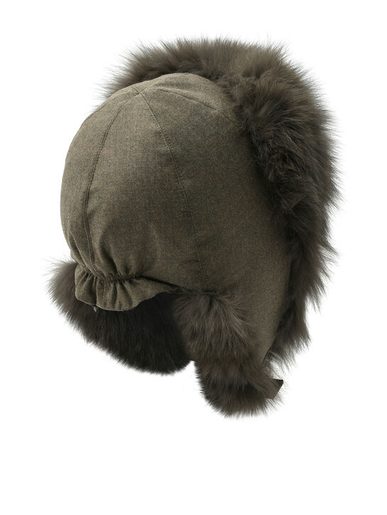 Шапка-ушанка из меха лисы Yves Salomon , арт.  | Фото 2