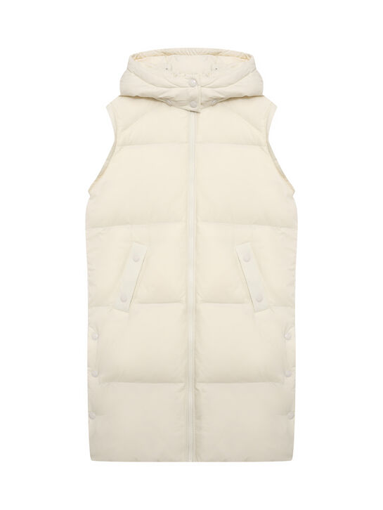 Пальто стеганое с меховой отделкой Yves Salomon , арт.  | Фото 3