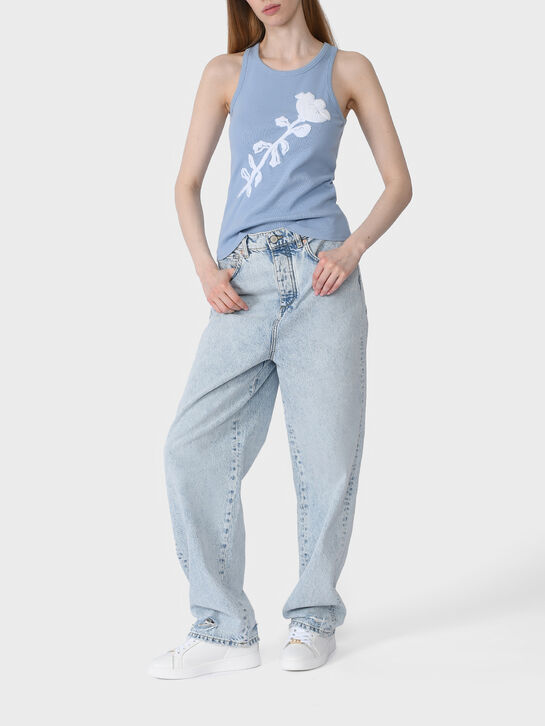 Топ с вышивкой, голубой Dorothee Schumacher , арт.  | Фото 2