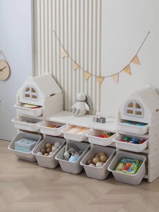 Стеллаж для игрушек Kids grey (12 ящиков) UNIX Kids , арт.  | Фото 7