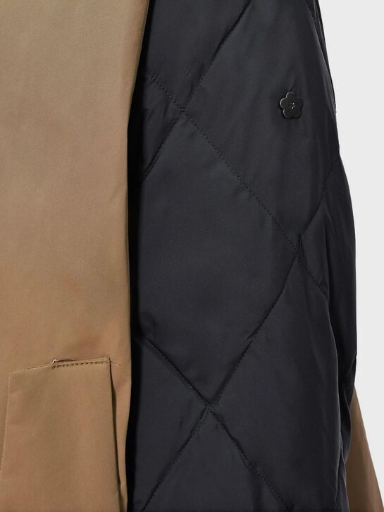 Куртка-бомбер с черными рукавами, коричневая Naumi , арт.  | Фото 8