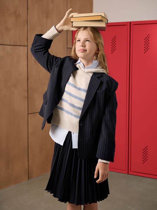 Пиджак в полоску, синий Ella B , арт.  | Фото 2