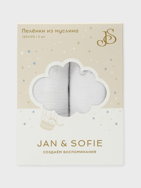 Комплект пеленок, принт &quot;Панда&quot;, 120x120 см Jan&Sofie , арт.  | Фото 7