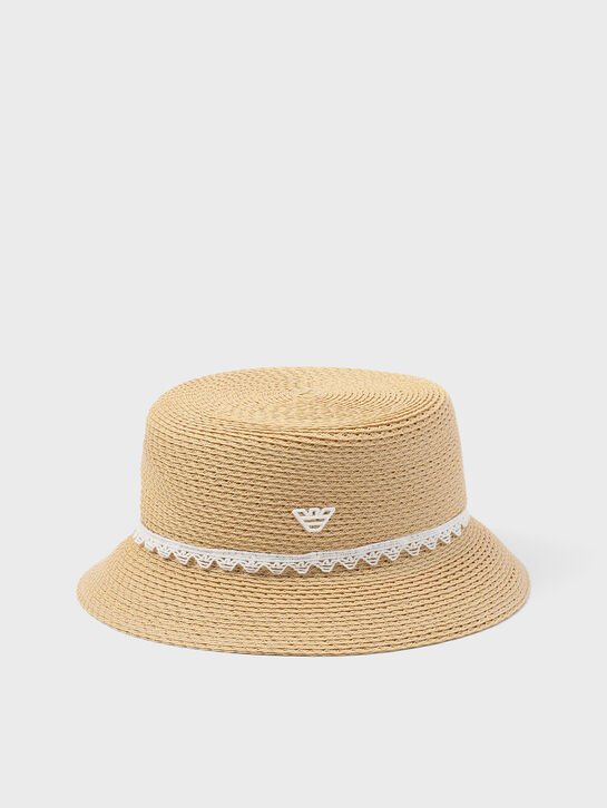 Плетеная шляпа с тесьмой Emporio Armani , арт.  | Фото 3