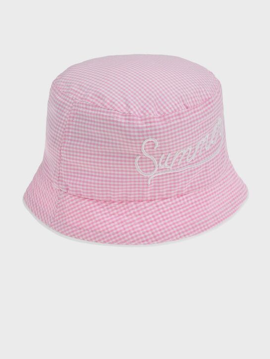 Панама в мелкую клетку, розовая Catya , арт.  | Фото 1