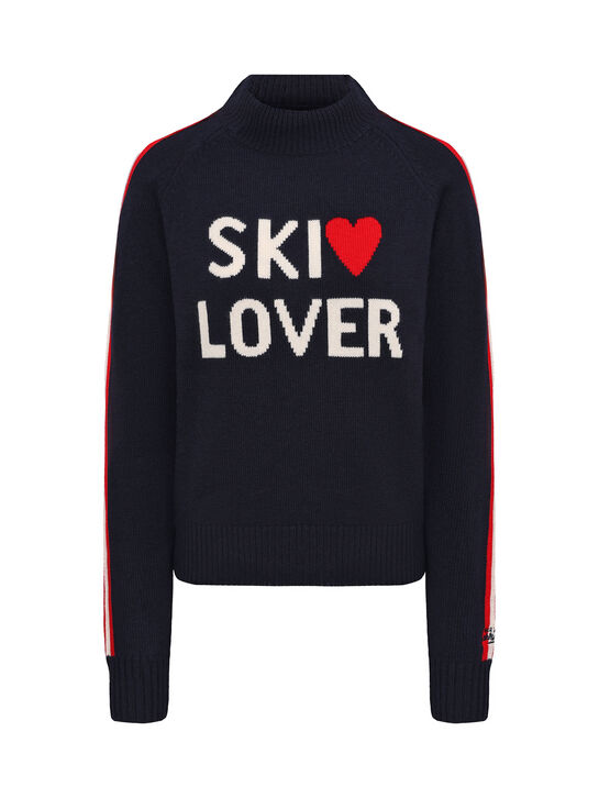 Джемпер с декором SKI LOVER, интарсия Saint Barth , арт.  | Фото 1