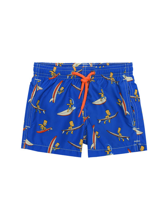 Синие шорты для купания с принтом &quot;Барт Симпсон&quot; Saint Barth , арт.  | Фото 1