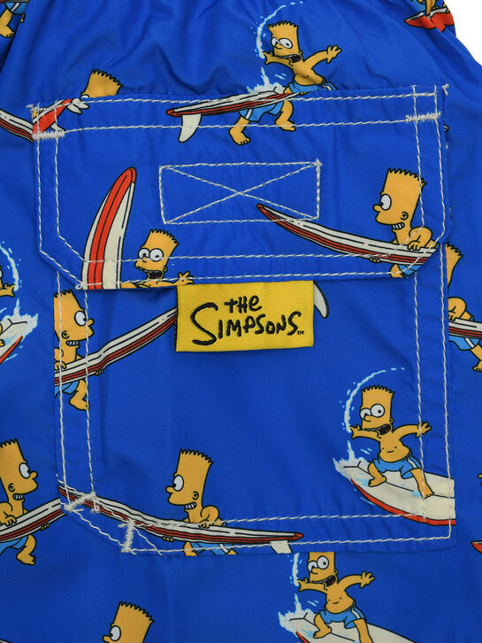 Синие шорты для купания с принтом &quot;Барт Симпсон&quot; Saint Barth , арт.  | Фото 3