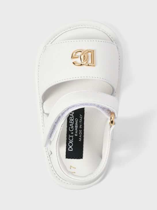 Пинетки с лого, белые Dolce&Gabbana , арт.  | Фото 4