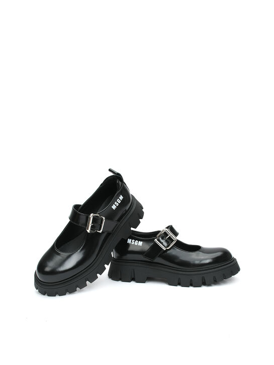 Туфли с пряжкой, черные MSGM , арт.  | Фото 4