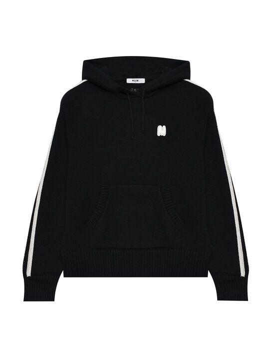 Джемпер с капюшоном, черный MSGM , арт.  | Фото 1