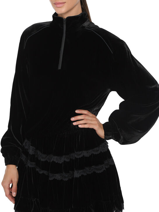 Анорак из шелковистого бархата ALINE , арт.  | Фото 3