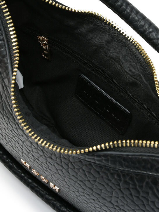 Сумка-хобо из эко-кожи, черная MSGM , арт.  | Фото 5