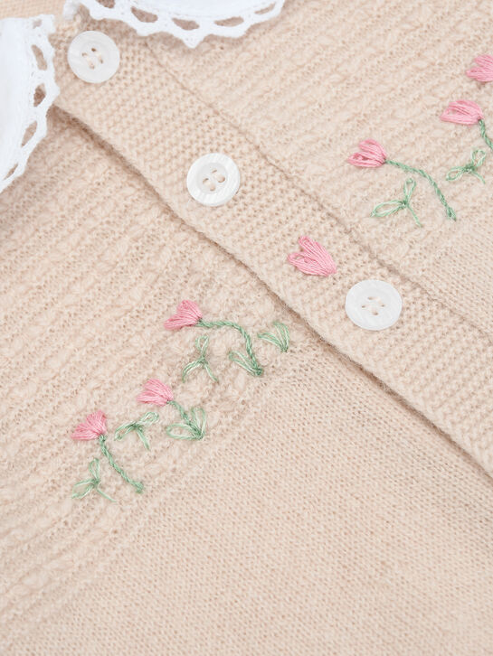 Комбинезон с белым воротником, бежевый Born to Bloom , арт.  | Фото 3