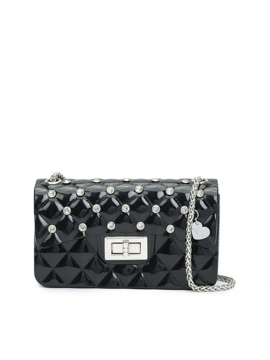 Сумка со стразами, черная Monnalisa , арт.  | Фото 3