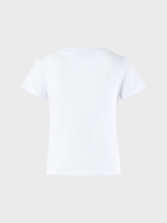 Футболка с принтом Hollywood, белая Patrizia Pepe , арт.  | Фото 3