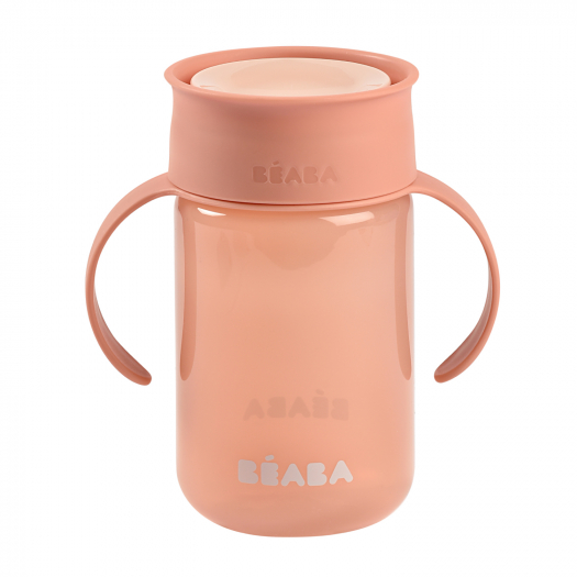 BEABA Поильник детский 340 мл, TASSE APPRENTISSAGE 360° PINK