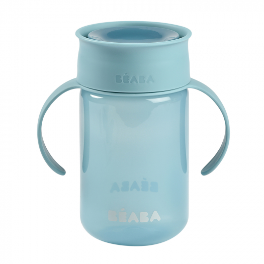 BEABA Поильник детский 340 мл, TASSE APPRENTISSAGE 360° BLUE