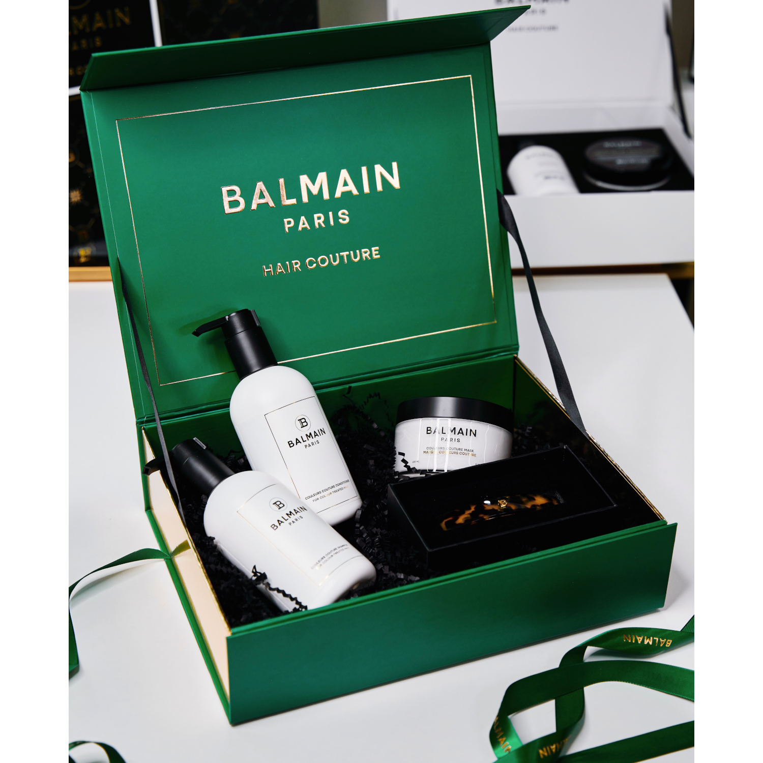 Набор для окрашенных волос Couleurs couture care set Green Balmain, арт. HC  COU