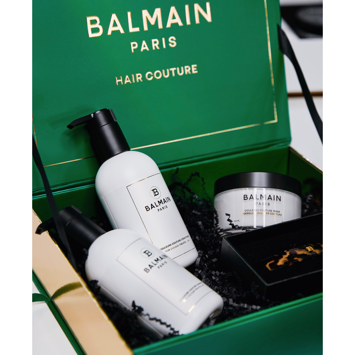 Набор для окрашенных волос Couleurs couture care set Green Balmain, арт. HC  COU